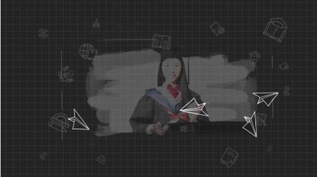 创意黑板毕业季AE图文模板