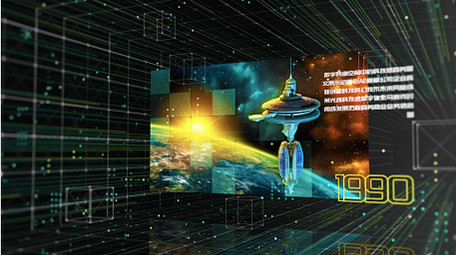 网络空间科技商务图文AE模板