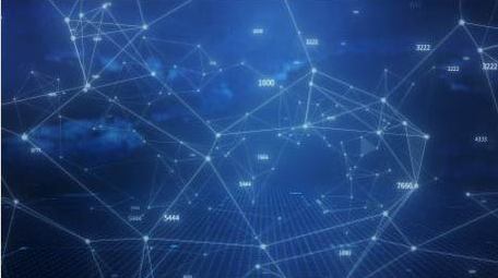 科技数据互联粒子线背景视频