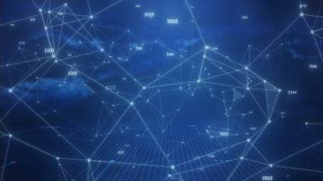 科技数据互联粒子线背景视频