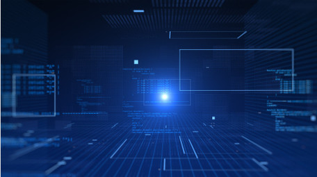 蓝色科技数据AE模板