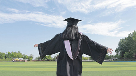 清新校园毕业季学生奔跑4K实拍