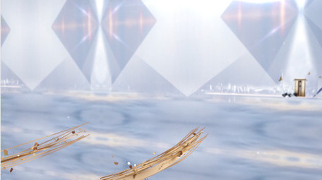 金色线条地产宣传片头PR模板