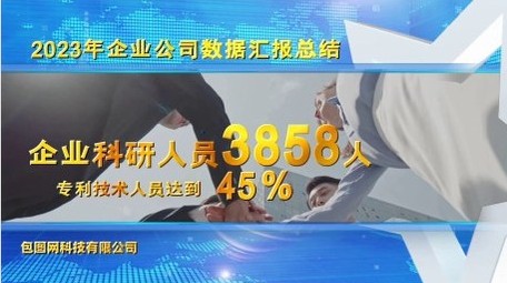 蓝色商务科技发展图文开场宣传