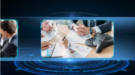 科技企业商务图文展示PR模板