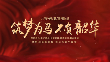 红色党政相册<strong>图文</strong>片头PR模板