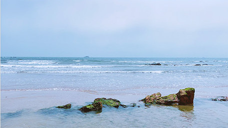 大海海洋海滩沙滩海浪波浪实拍