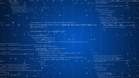 科技感大数据数字流背景视频AE