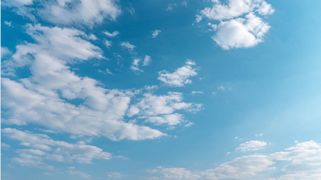 自然清新蓝天流云空镜延时