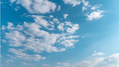 自然清新蓝天流云空镜延时