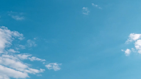 自然清新蓝天流云空镜延时