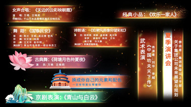 大气精美晚会字幕条艺术字幕AE