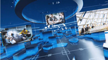 三维商务图文穿梭展示AE模板