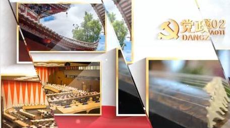 大气党政党建宣传多图文AE模板