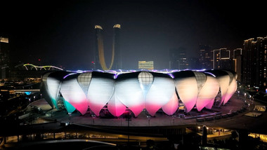 亚运会主会场<strong>杭州</strong>奥体4K航拍