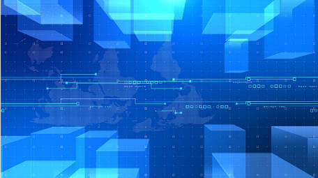 蓝色质感背景视频AE模板