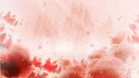 唯美古风水墨晕染背景视频模板