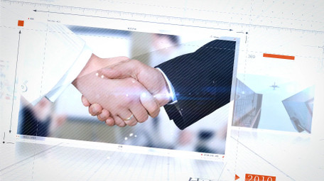 现代企业发展史时间线AE模板