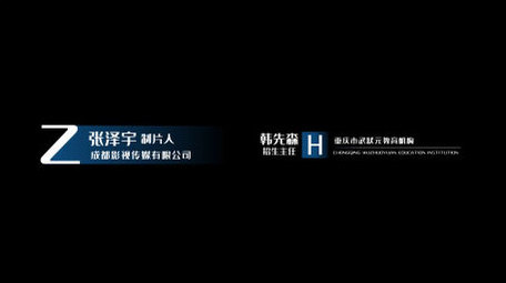 简约风企业人名花字幕条模板