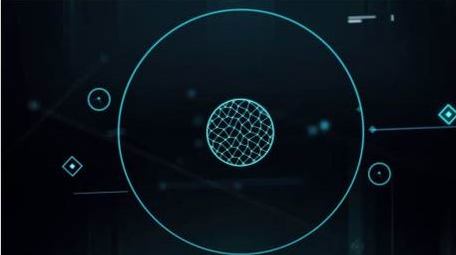 科技数字化可循环背景大屏视频