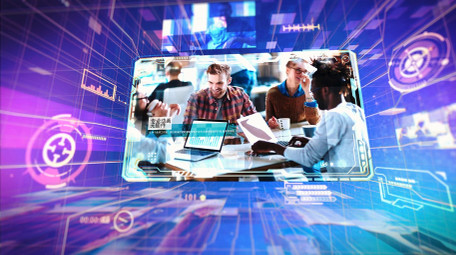 高科技数字通信企业图文AE模板