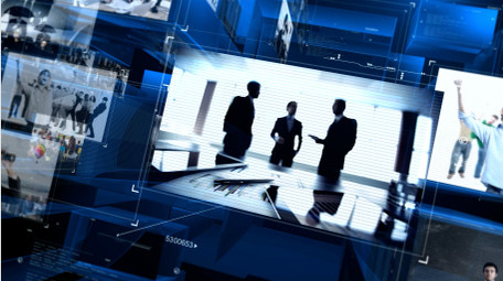 企业3d玻璃质感图文AE模板