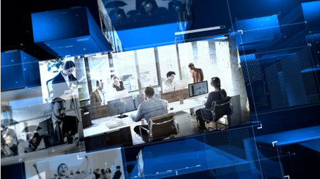 企业3d玻璃质感图文AE模板