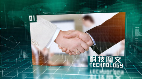 企业科技演示图文AE模板