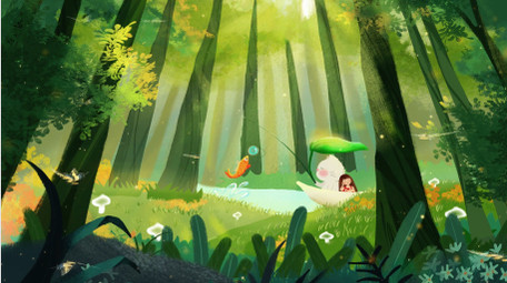 创意卡通梦幻通话背景视频