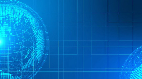 蓝色玻璃商务背景视频AE模板