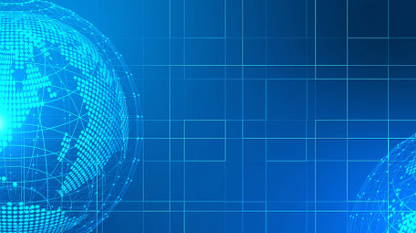 蓝色玻璃商务背景视频AE模板