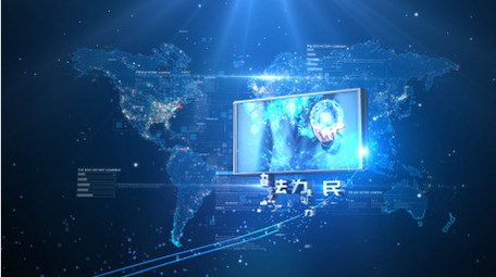 大气公安警察图文片头AE模板