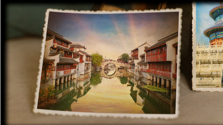 泛黄历史图文AE模板