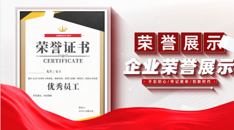 大气企业荣誉证书展示AE模板