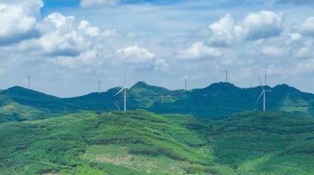 行业应用风力发电设施航拍延时