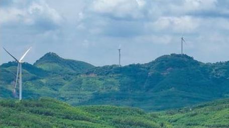 行业应用风力发电设施航拍延时