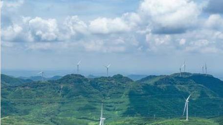 行业应用风力发电设施实拍延时