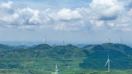 行业应用风力发电设施实拍延时