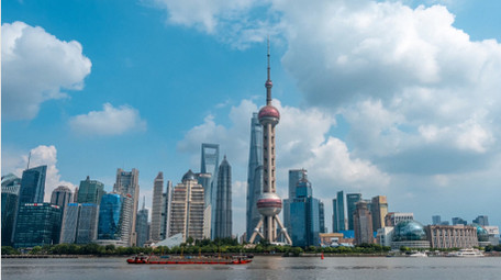 城市震撼上海陆家嘴黄浦江延时