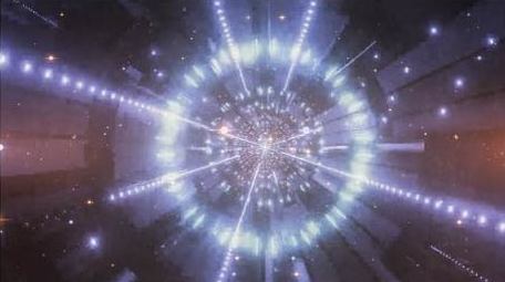 科技穿梭时间隧道视频背景