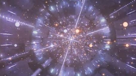 科技穿梭时间隧道视频背景