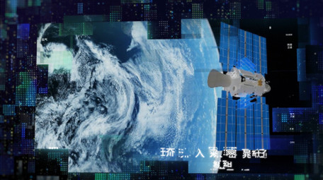 闪烁晶格空间科技图文AE模板