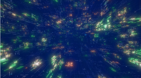 网络科技空间感背景4K视频素材