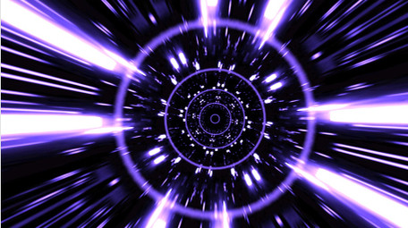 紫色科技穿梭AE模板