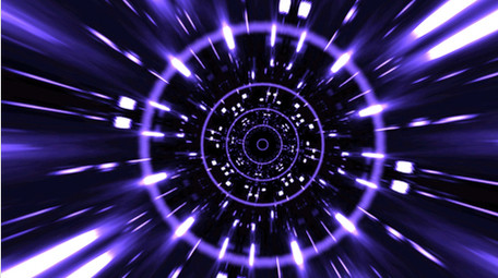 紫色科技穿梭AE模板