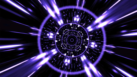 紫色科技穿梭AE模板