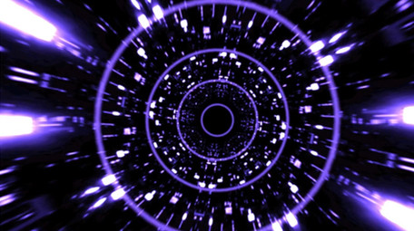 紫色科技穿梭AE模板