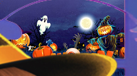 万圣节创意E3D卡通质感片头