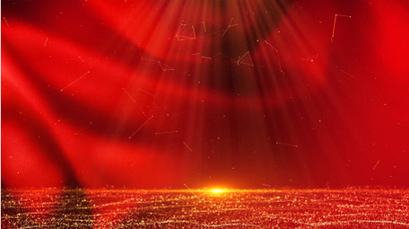 大气红绸粒子晚会背景