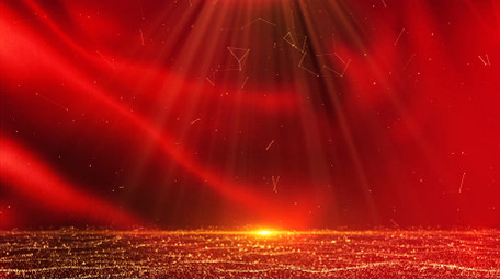 大气红绸粒子晚会背景